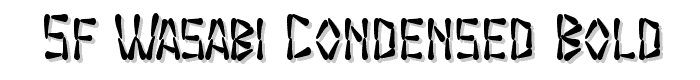 SF Wasabi Condensed Bold font